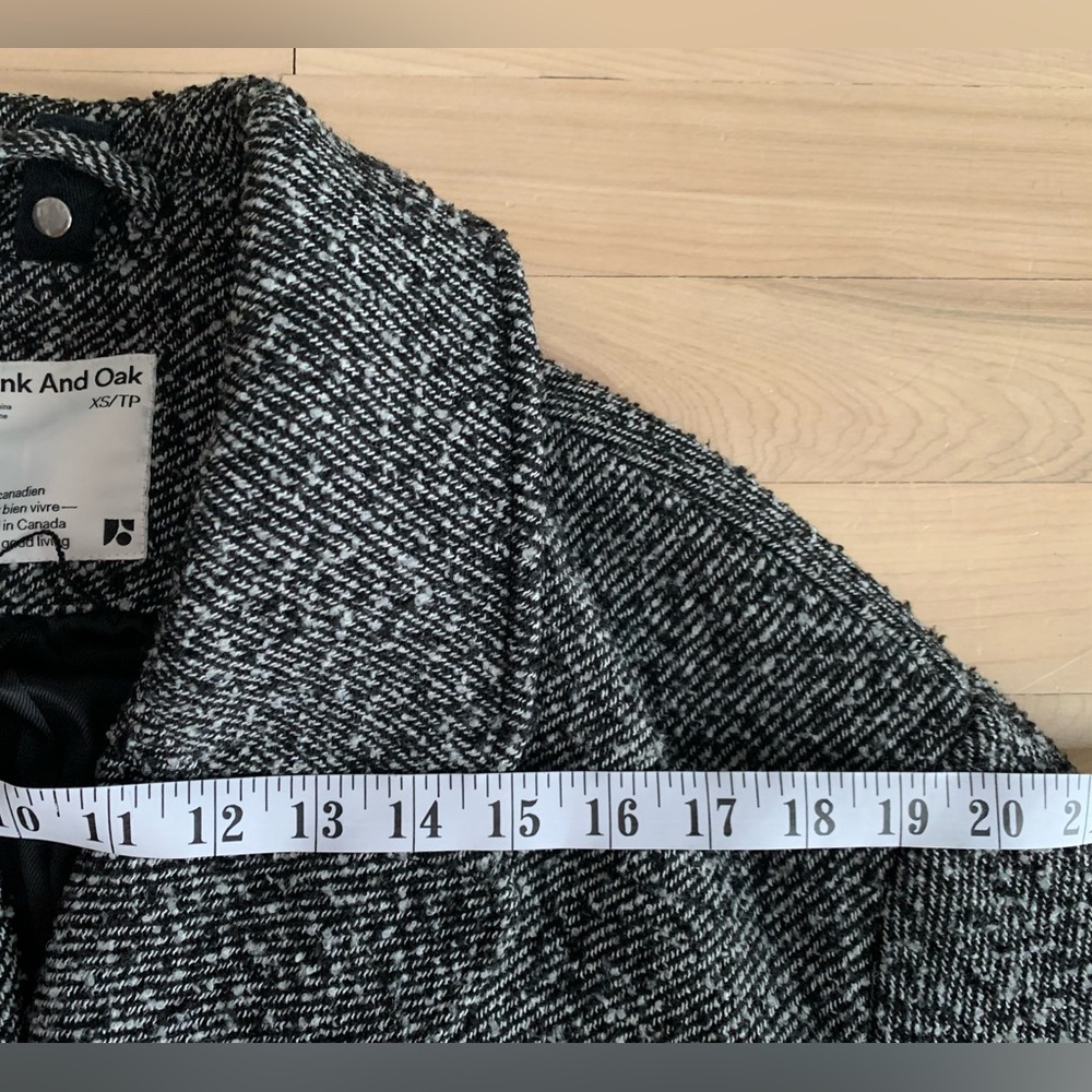 FRANK & OAK - Marled Wool Double-Breast Coat - Picture 5 of 11